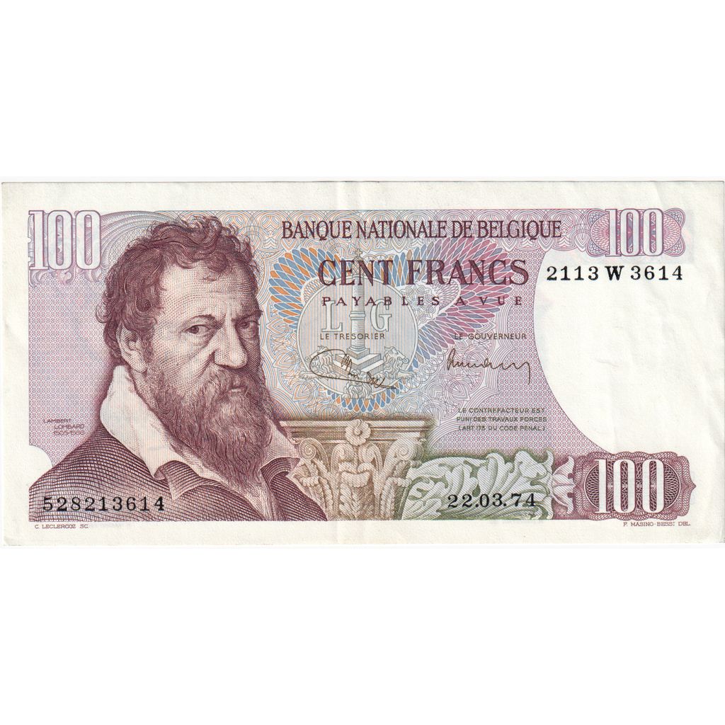 Belgio, 100 Francs, 1974-03-22, BB