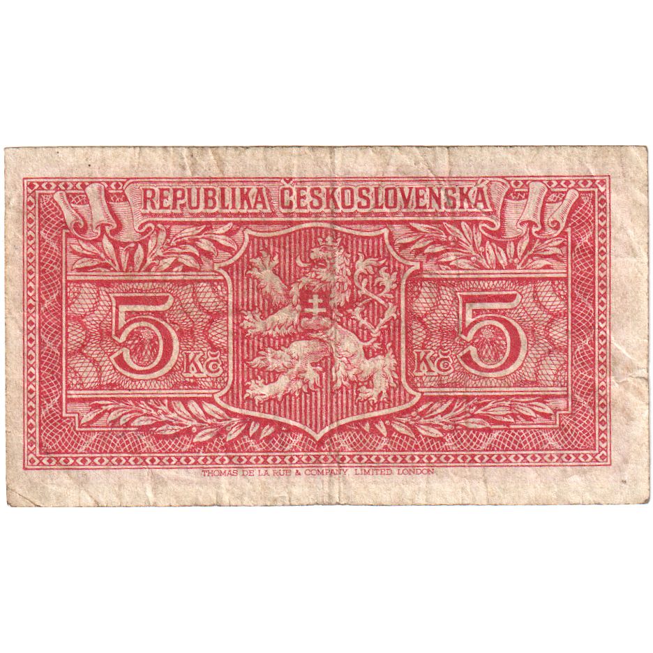Tschechoslowakei, 5 Korun, 1949-01-25, SGE