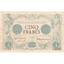 France, 5 Francs, Noir, U.1779, F.2643, TTB