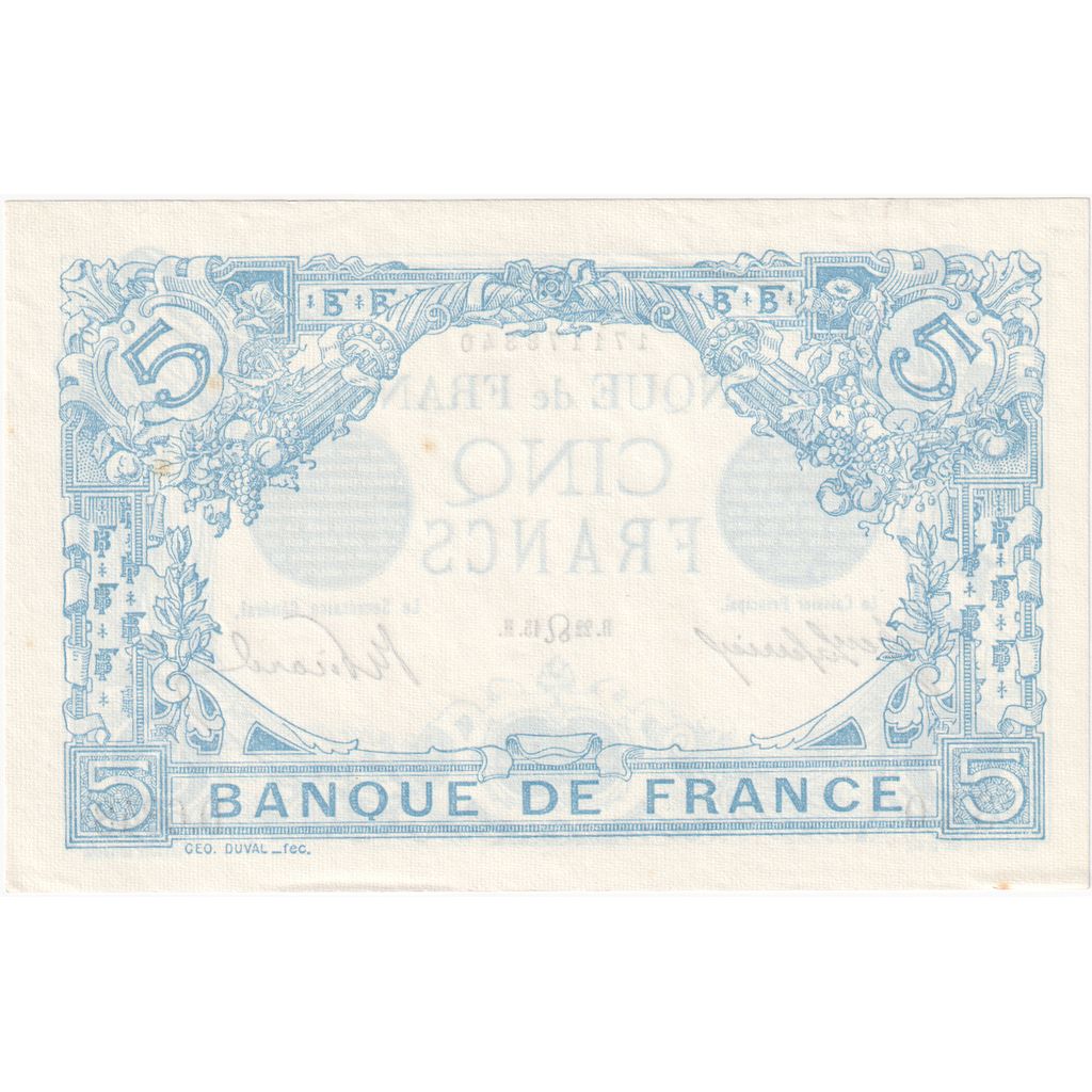Frankreich, 5 Francs, Bleu, 1915-07-22, D.6848, SS