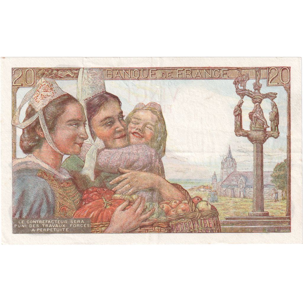 Frankreich, 20 Francs, 1942-02-12, X.2, VZ
