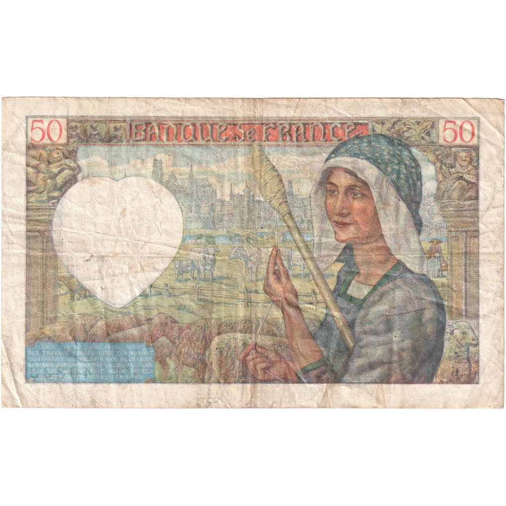 France, 50 Francs, 1940-06-13, Y.11, TB