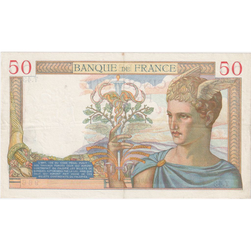 Frankreich, 50 Francs, 1934-11-15, T.43, VZ