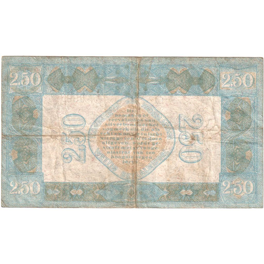 Netherlands, 2 1/2 Gulden, 1927-10-01, F(12-15)