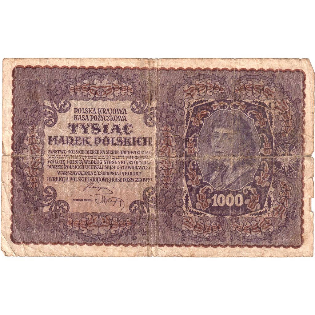 Polen, 1000 Marek, 1919-08-23, SGE