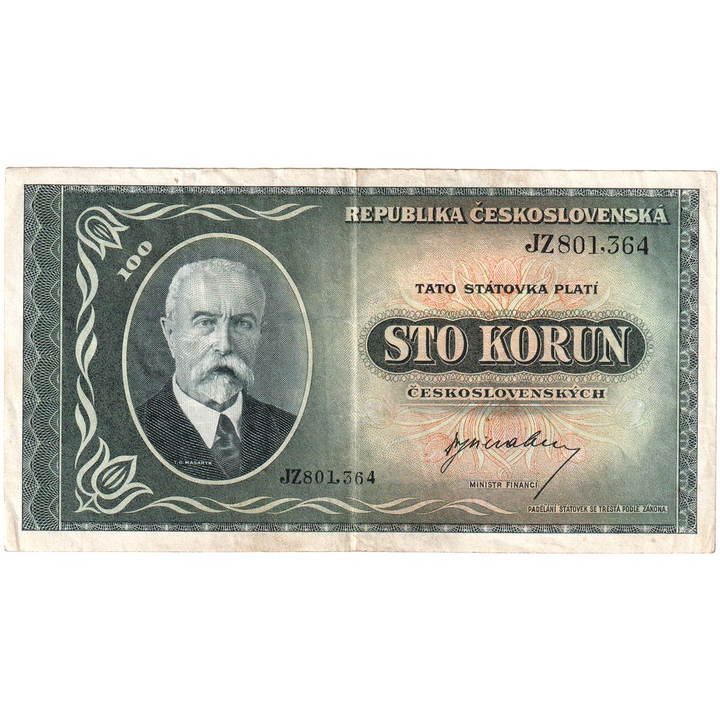Cecoslovacchia, 100 Korun, MB