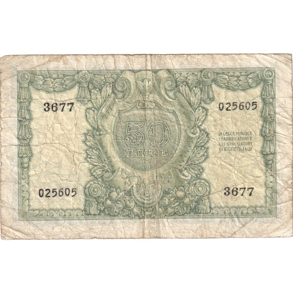 Italy, 50 Lire, 1951-12-31, F(12-15)