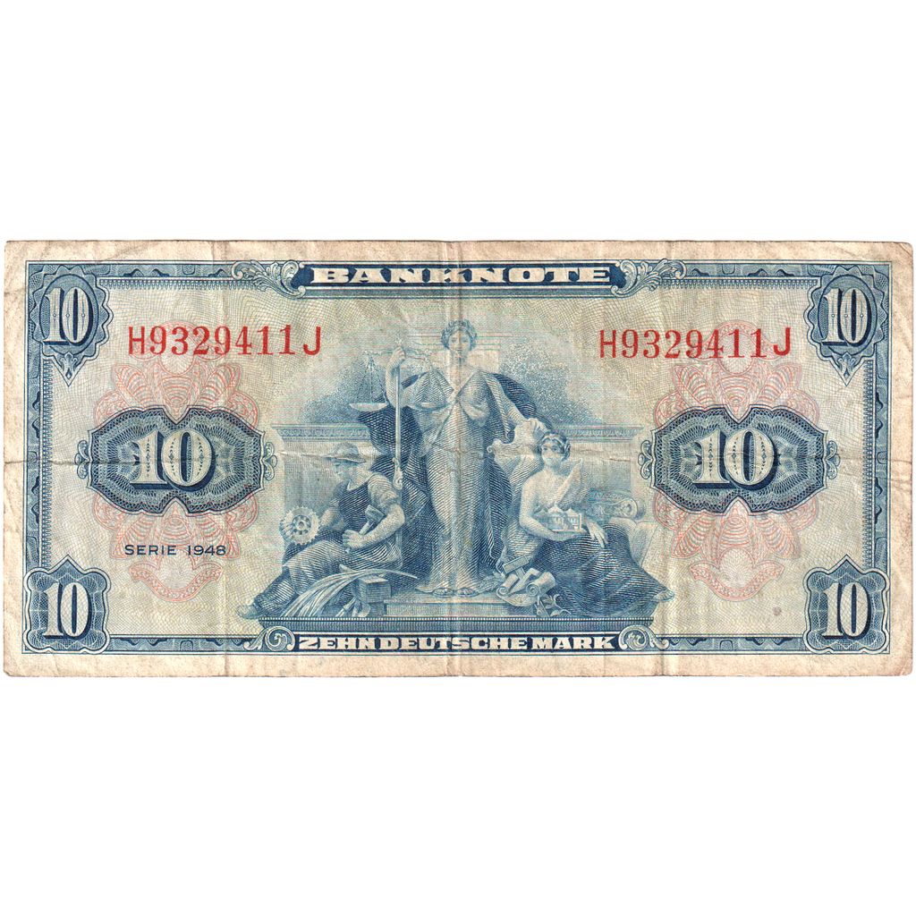 ALEMANIA - REPÚBLICA FEDERAL, 10 Deutsche Mark, BC