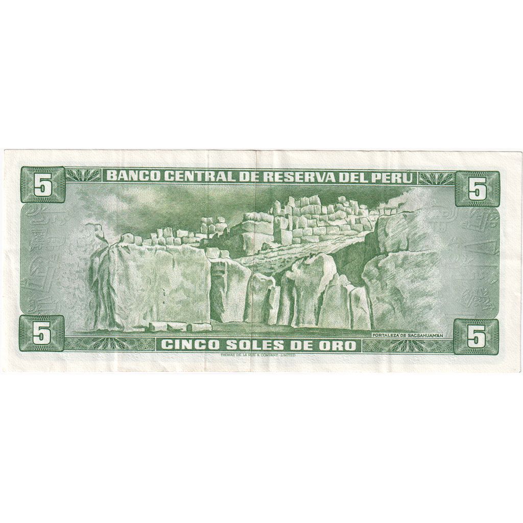 Perú, 5 Soles De Oro, 1969-06-20, MBC