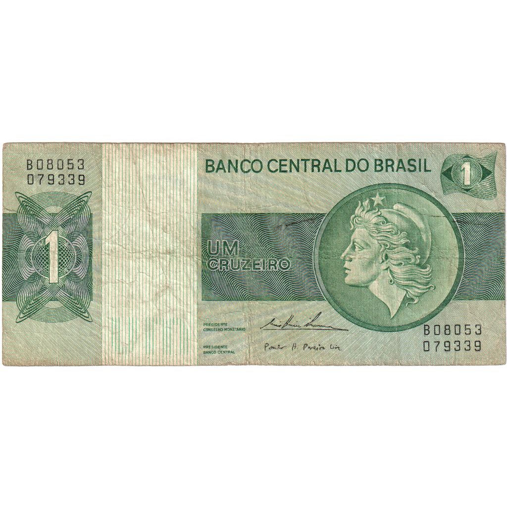 Brazylia, 1 Cruzeiro, VG(8-10)