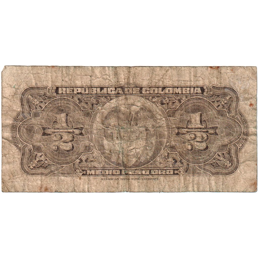 Colombia, 1/2 Peso Oro, 1948-01-16, VG(8-10)