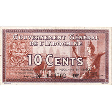 FRENCH INDO-CHINA, 10 Cents, EF(40-45)