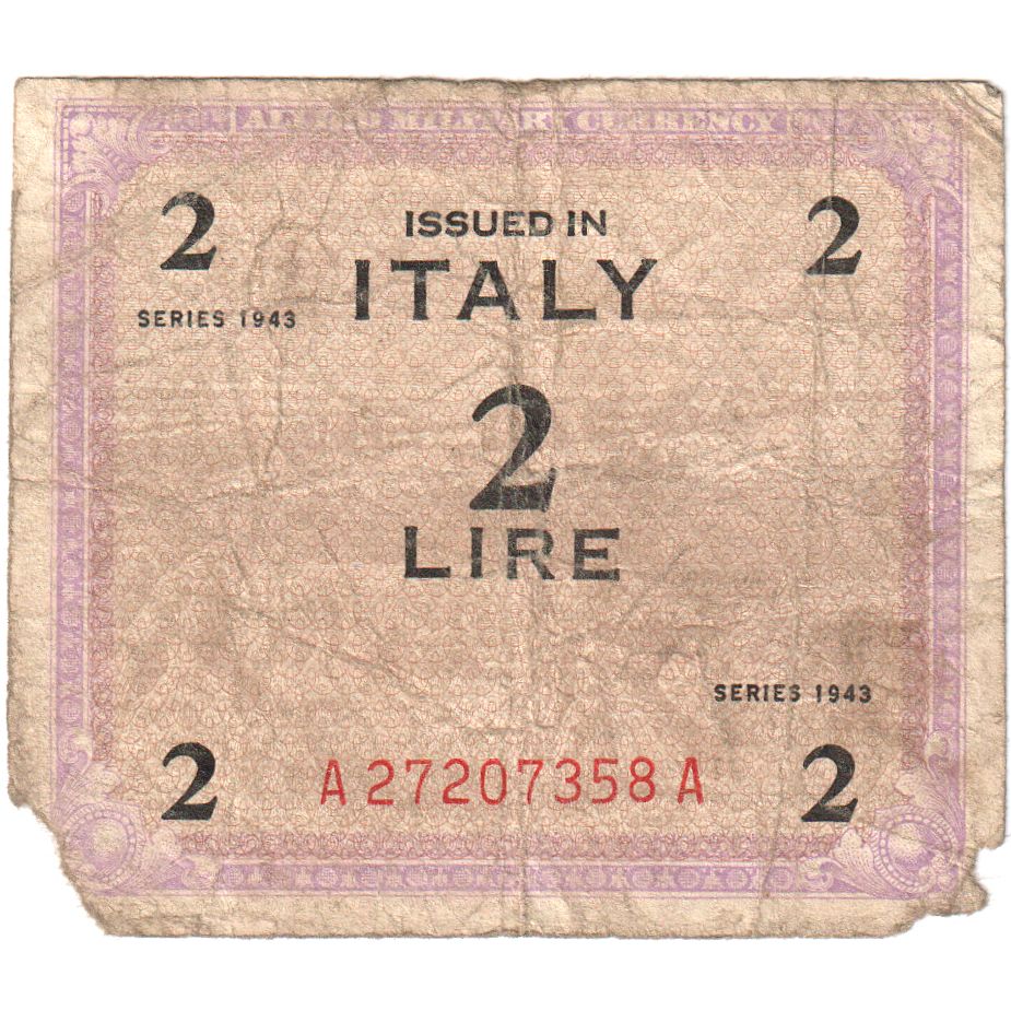 Italy, 2 Lire, AG(1-3)