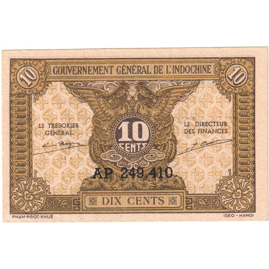 INDOCINA FRANCESE, 10 Cents, BB