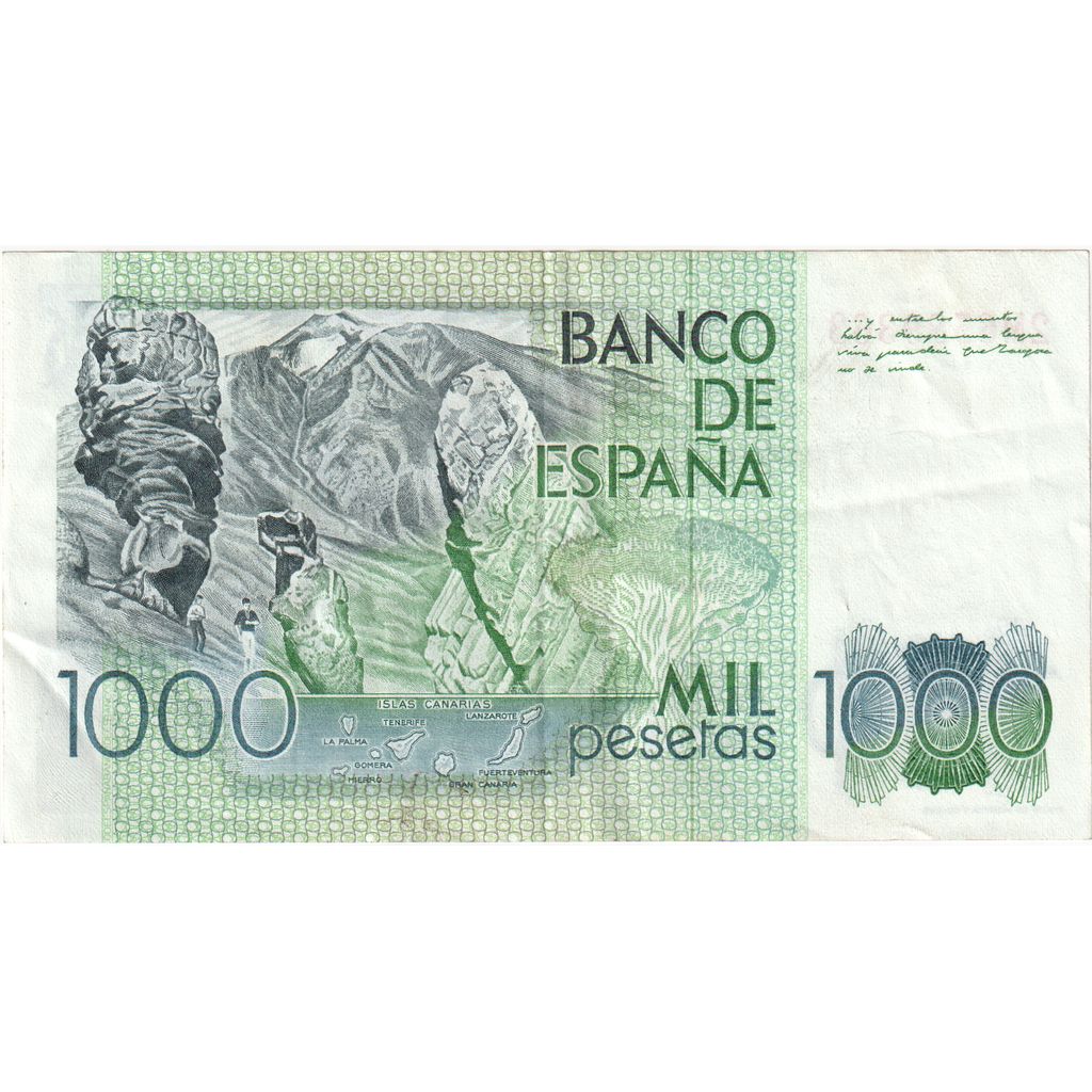 Spain, 1000 Pesetas, 1979-10-23, EF(40-45)