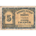Marokko, 5 Francs, 1943-08-01, S