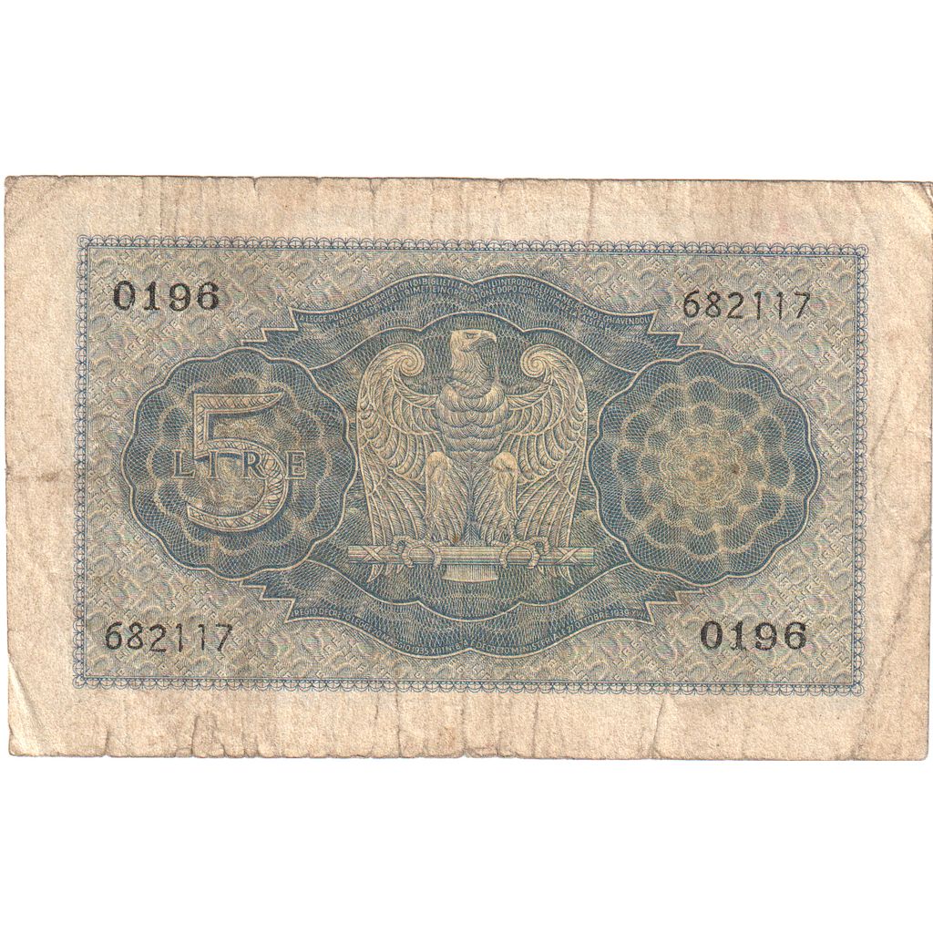 Italien, 5 Lire, S