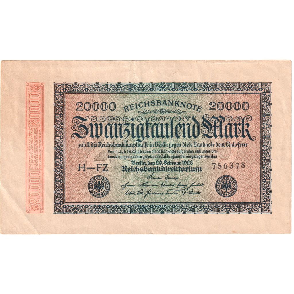 Germania, 20,000 Mark, 1923-02-20, BB