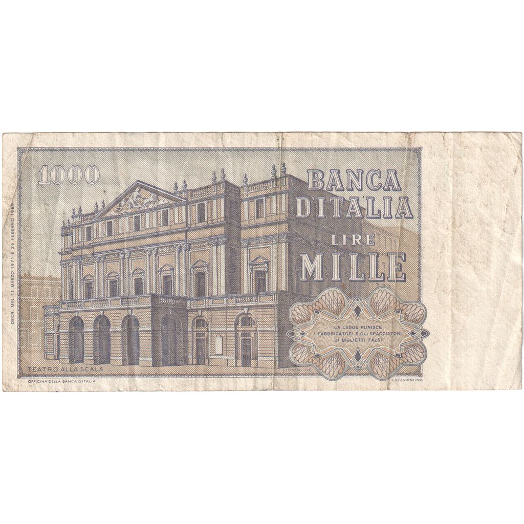 Italia, 1000 Lire, BC