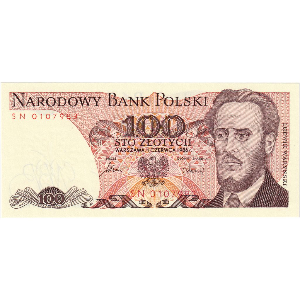 Polonia, 100 Zlotych, 1986-06-01, FDS