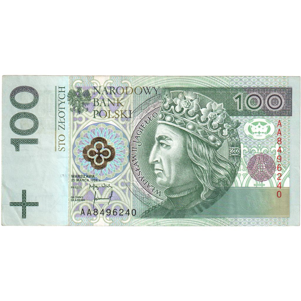 Poland, 100 Zlotych, 1994-03-25, EF(40-45)