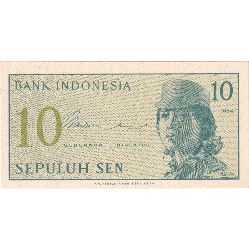 Indonesia, 10 Sen, 1964, SPL-