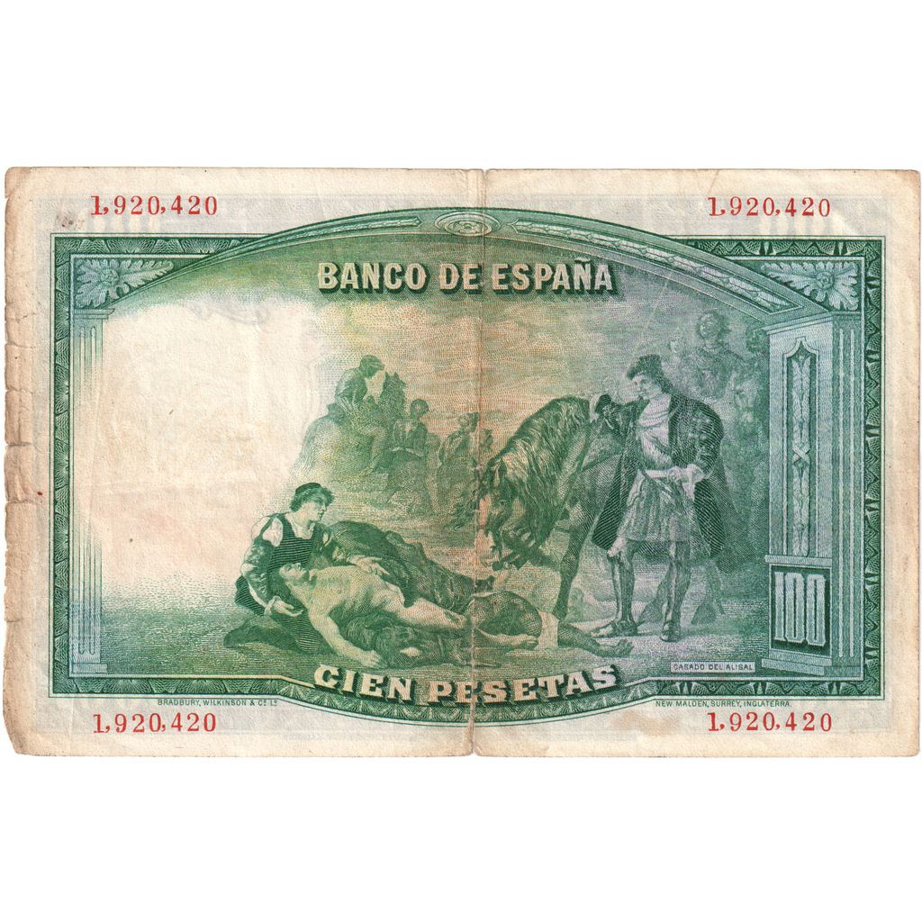 Spagna, 100 Pesetas, 1931-04-25, MB