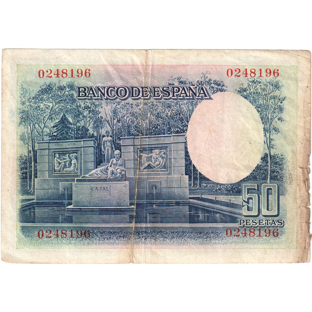 Espagne, 50 Pesetas, 1935-07-22, B