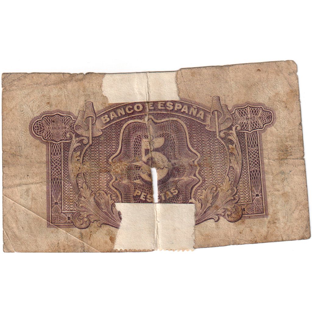 Spagna, 5 Pesetas, D