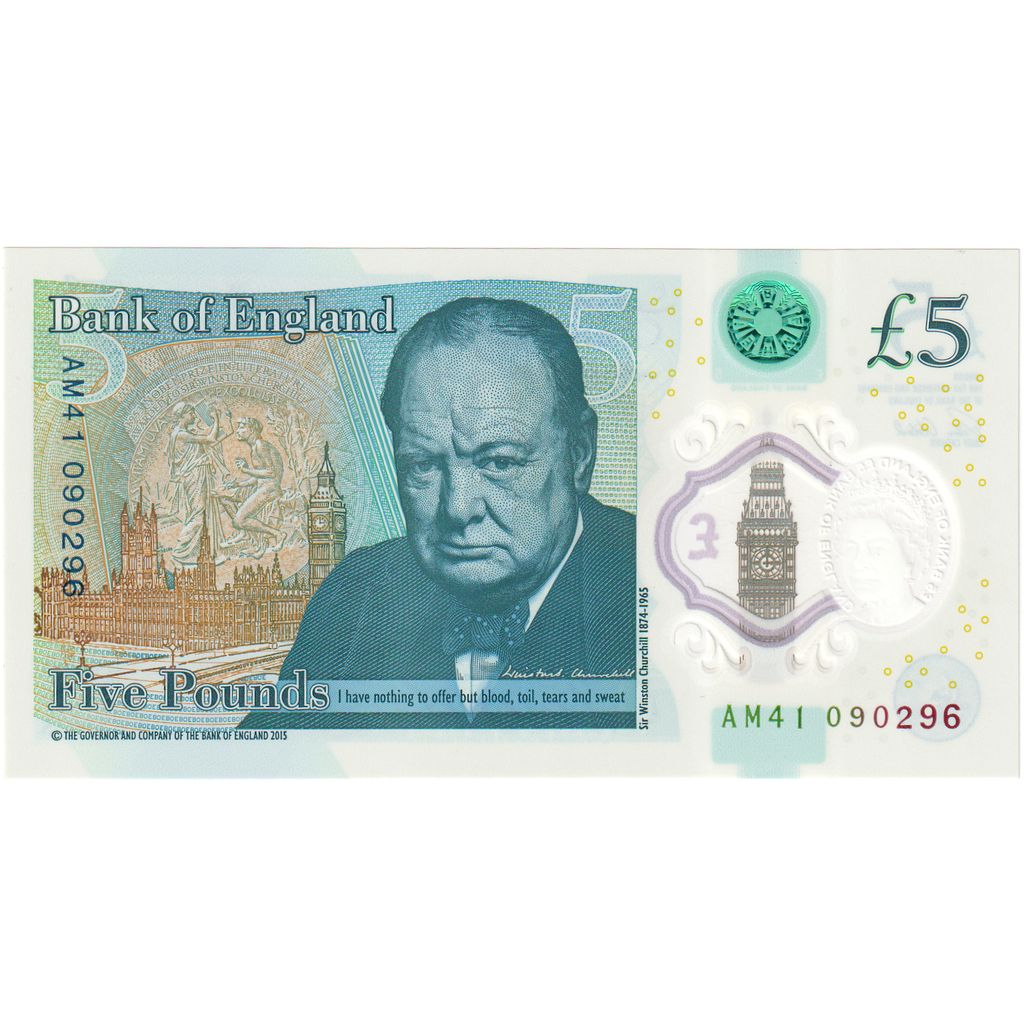 Wielka Brytania, 5 Pounds, UNC(65-70)
