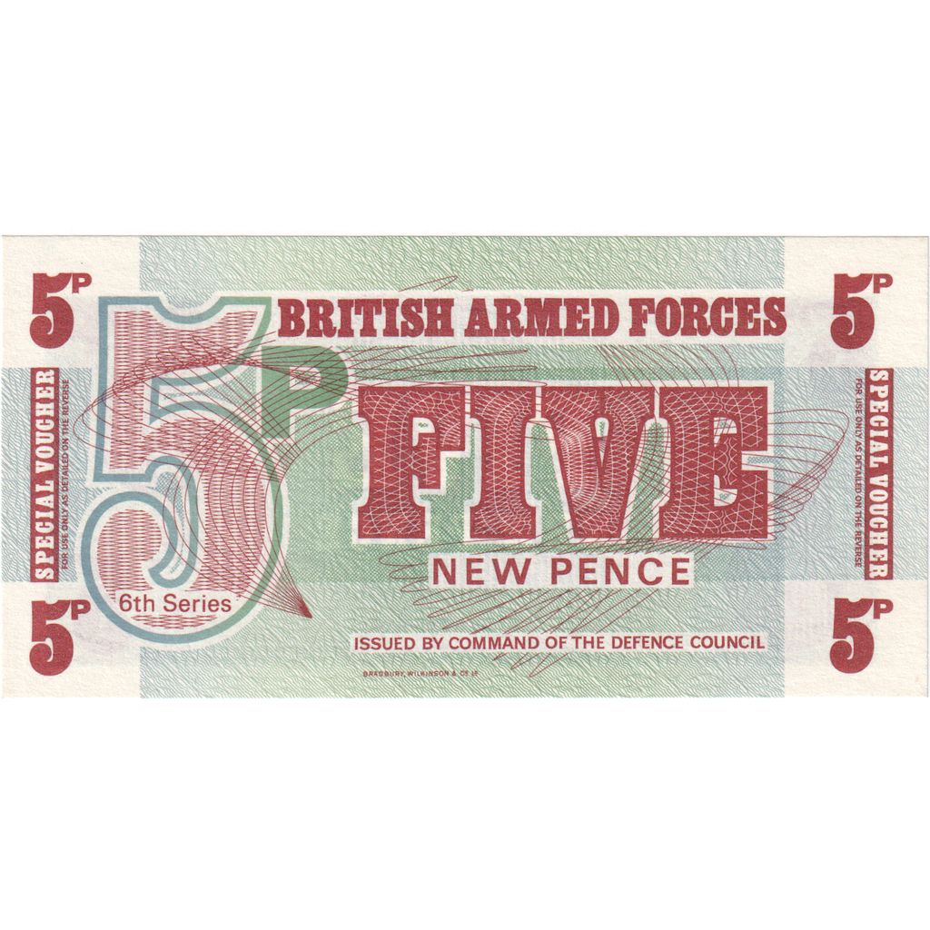 Great Britain, 5 New Pence, Undated (1972), UNC(65-70)