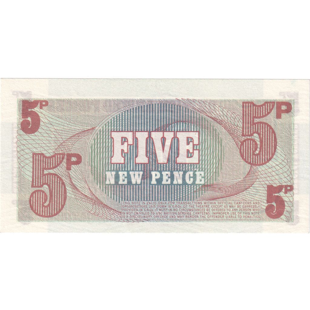 Great Britain, 5 New Pence, Undated (1972), UNC(65-70)