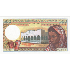 Komory, 500 Francs, UNC(65-70)