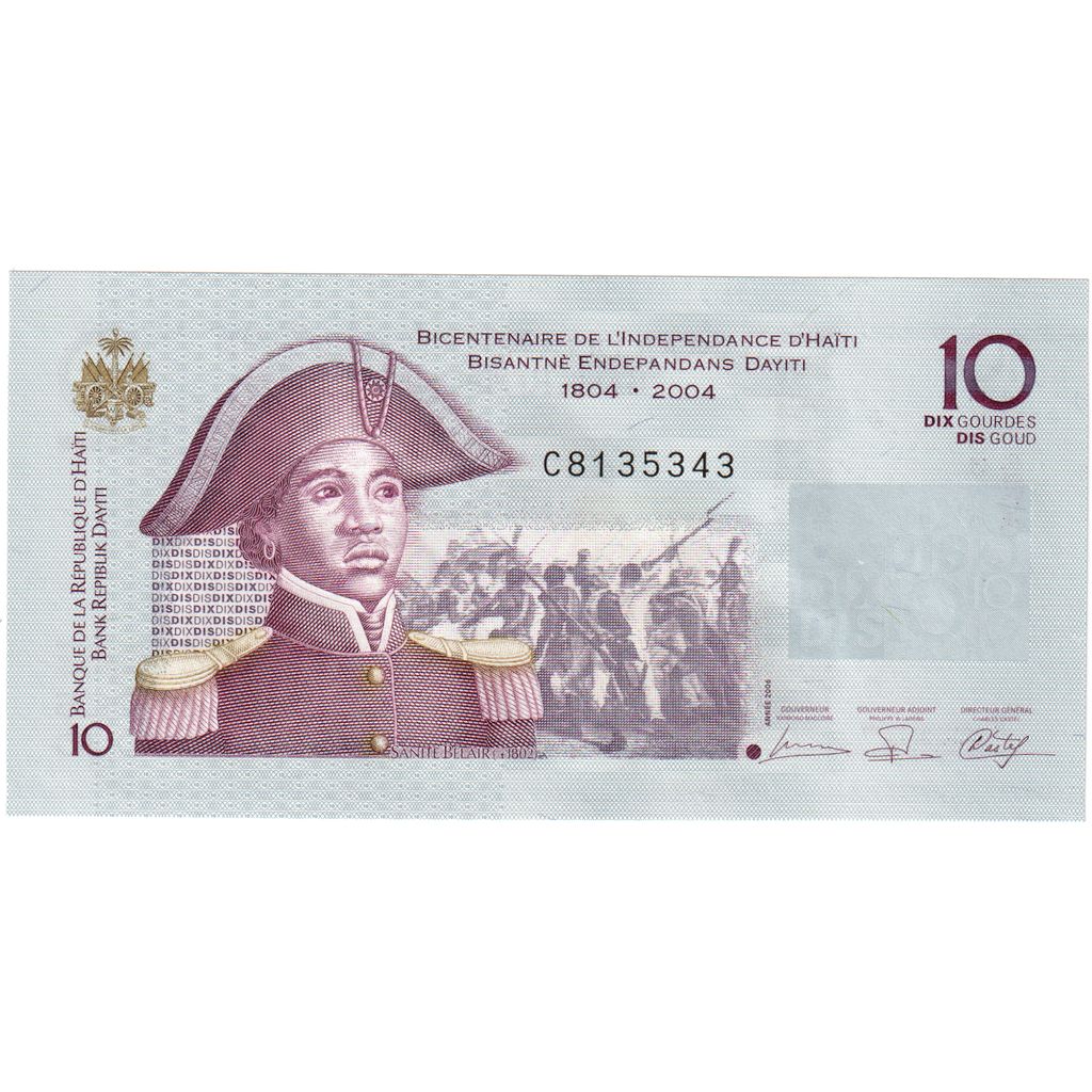 Haiti, 10 Gourdes, 2004, UNZ