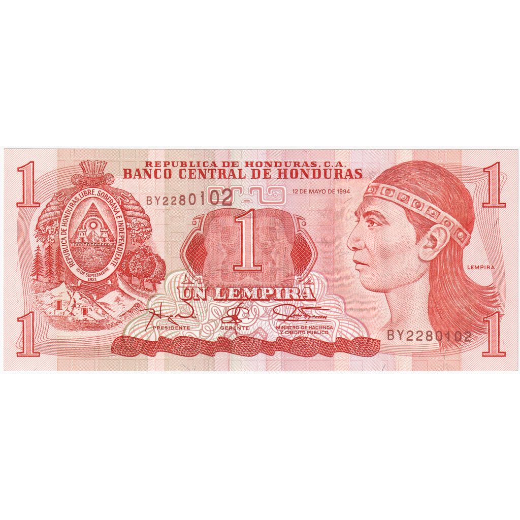 Honduras, 1 Lempira, 1994-05-12, UNC