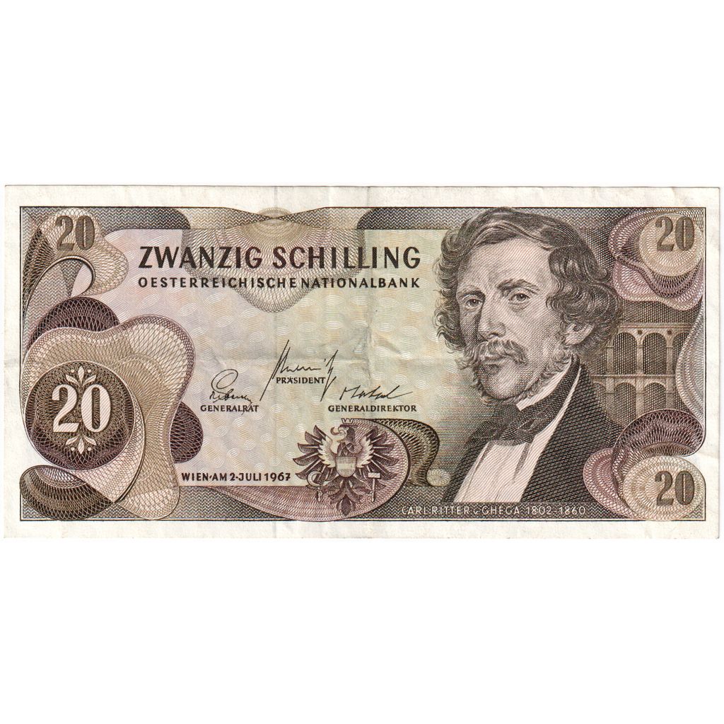 Österreich, 20 Schilling, 1967-07-02, S