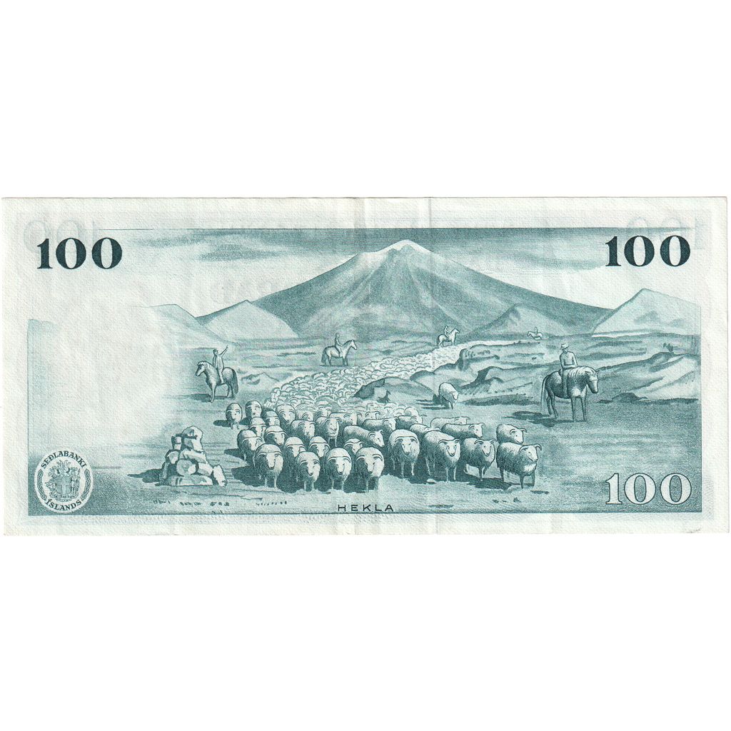 Iceland, 100 Kronur, 1961-03-29, EF(40-45)