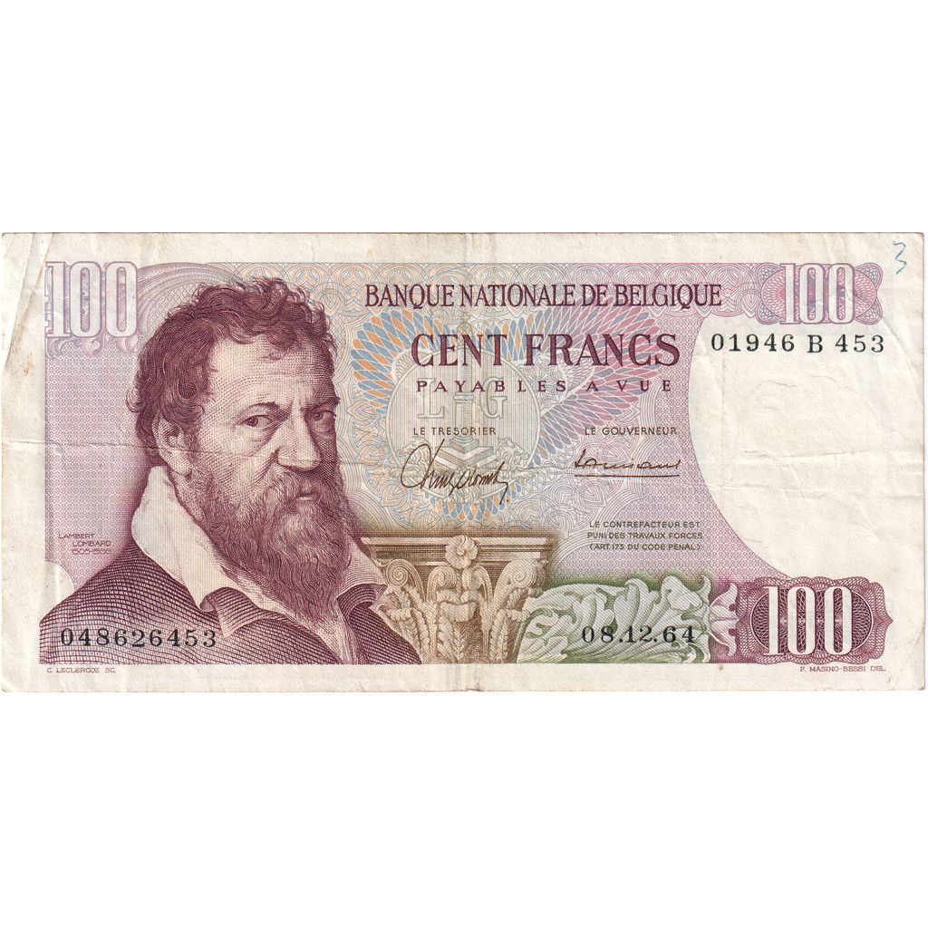 Belgio, 100 Francs, BB