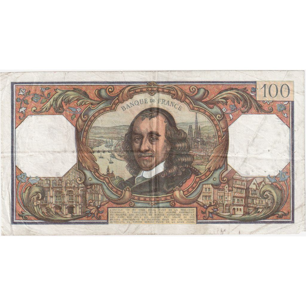 France, 100 Francs, Corneille, 1970-11-05, C.505, VF(20-25)