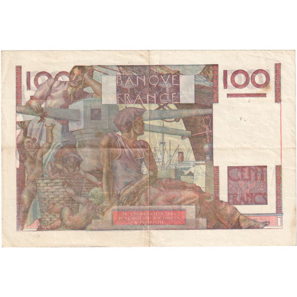 Francia, 100 Francs, Jeune Paysan, 1953-12-03, M.569, BB