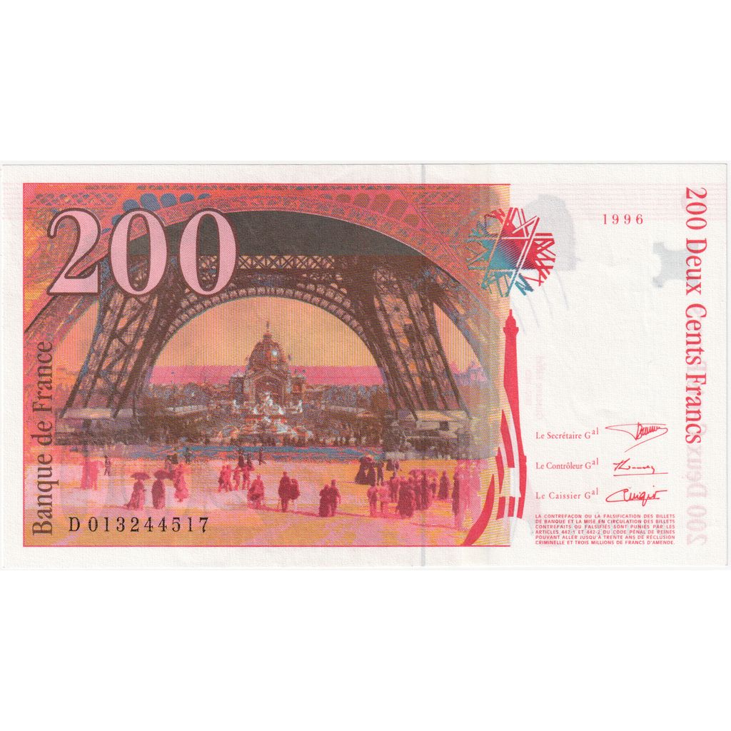 France, 200 Francs, D013244517, SUP
