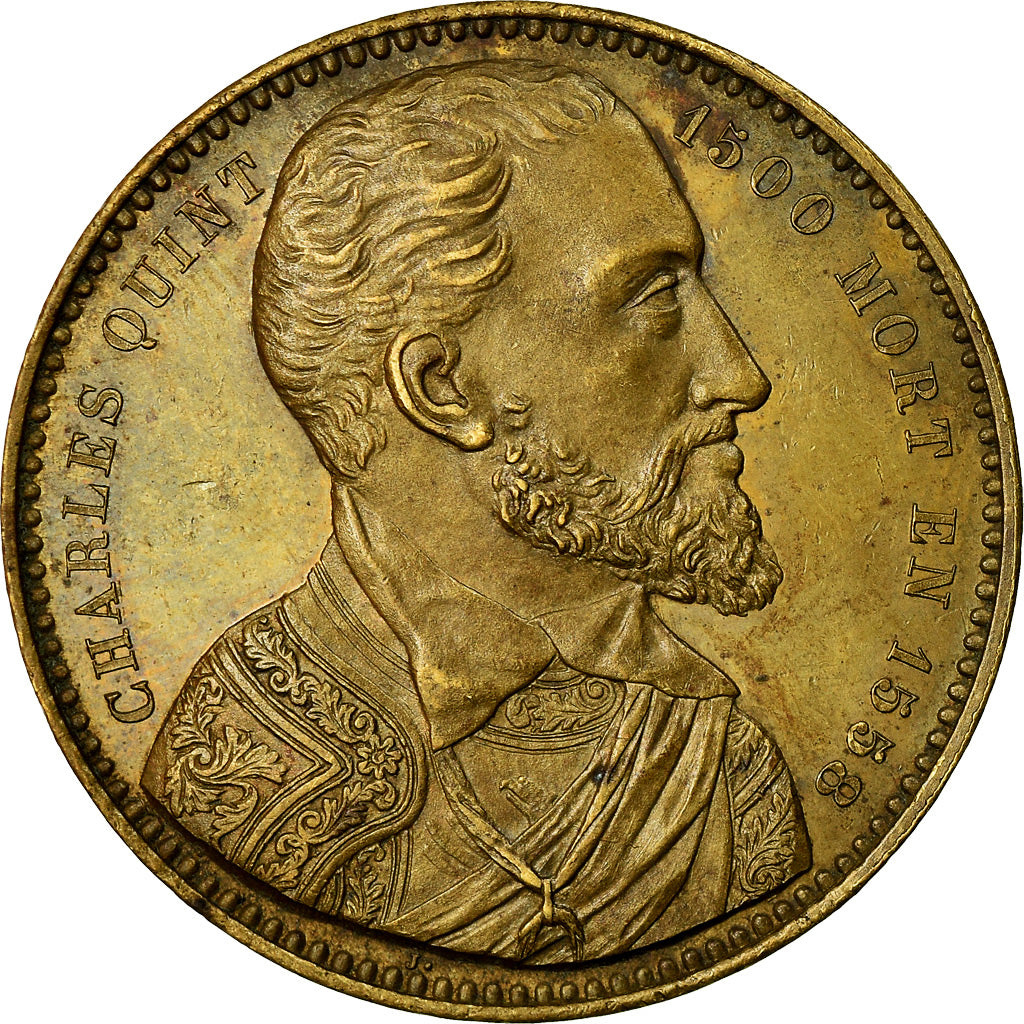 France, Token, Charles Quint, History, AU(55-58), Copper