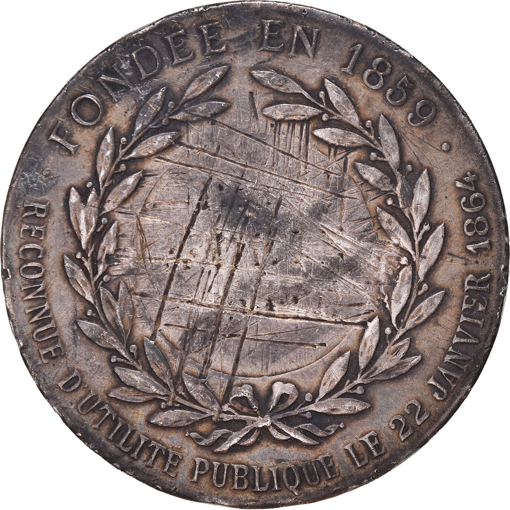 France, Medal, Société Industrielle d'Elbeuf, VF(30-35), Silver