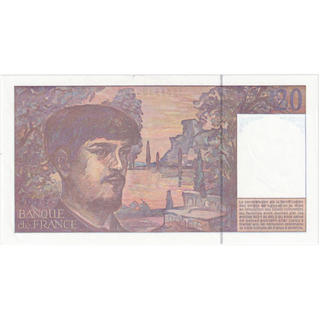 Frankrijk, 20 Francs, Debussy, 1997, T.059, NIEUW
