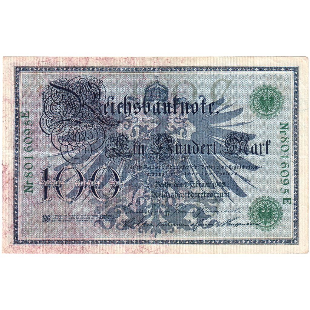 Niemcy, 100 Mark, VF(20-25)