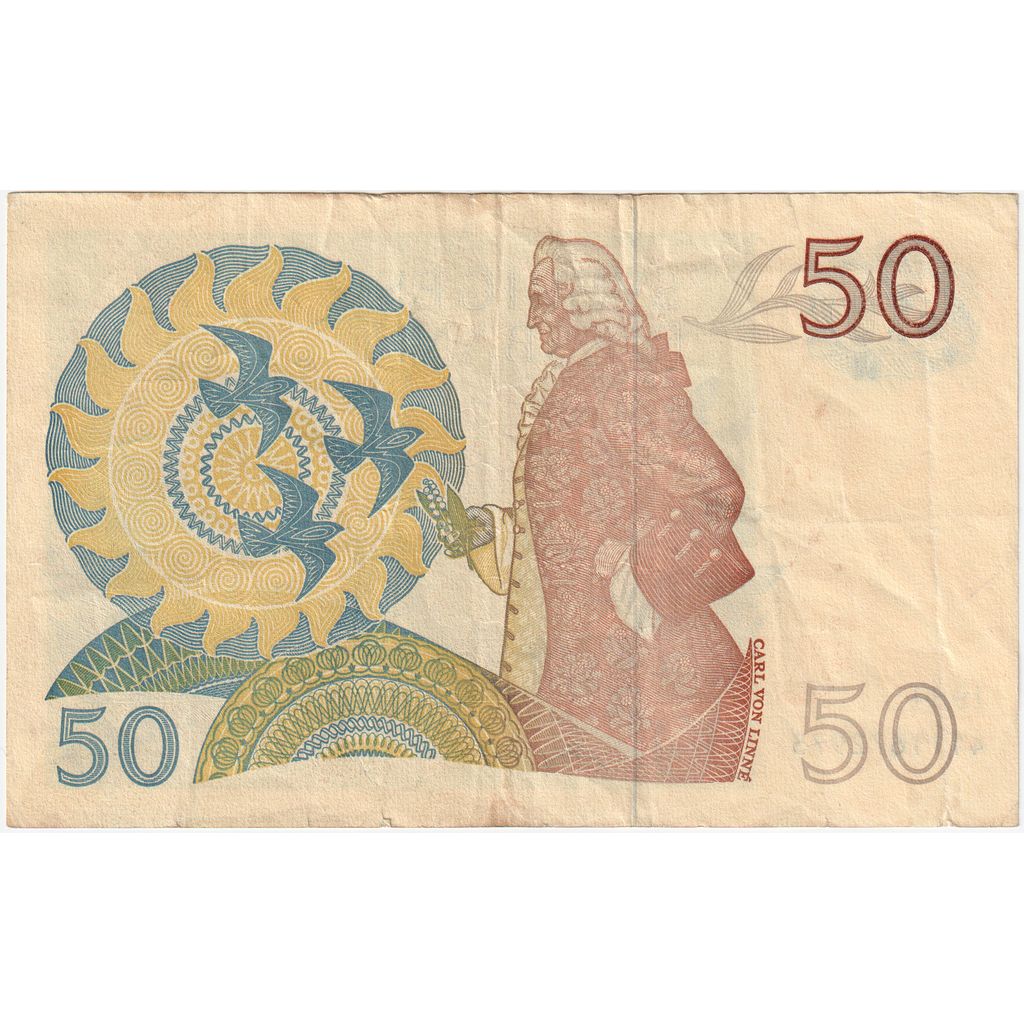 Suécia, 50 Kronor, 1984, VF(20-25)