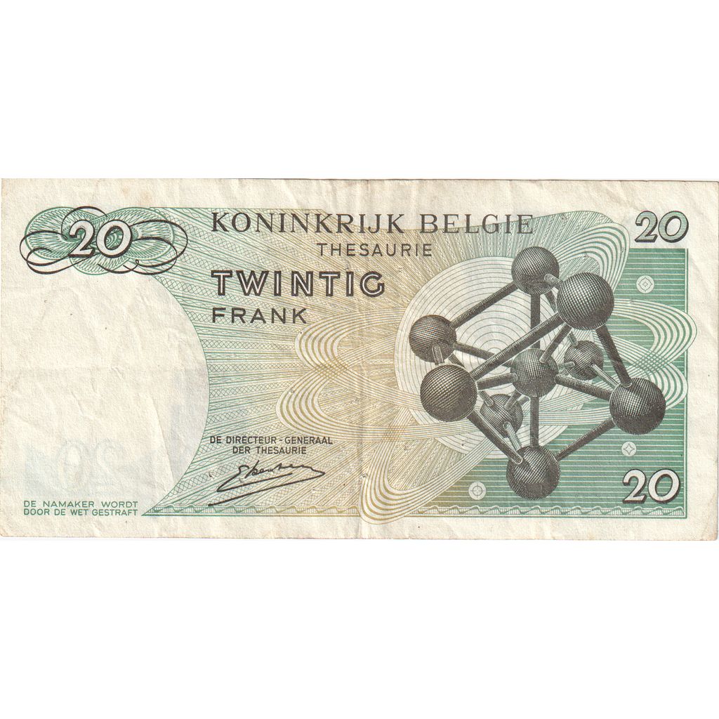Belgio, 20 Francs, 1964-06-15, BB