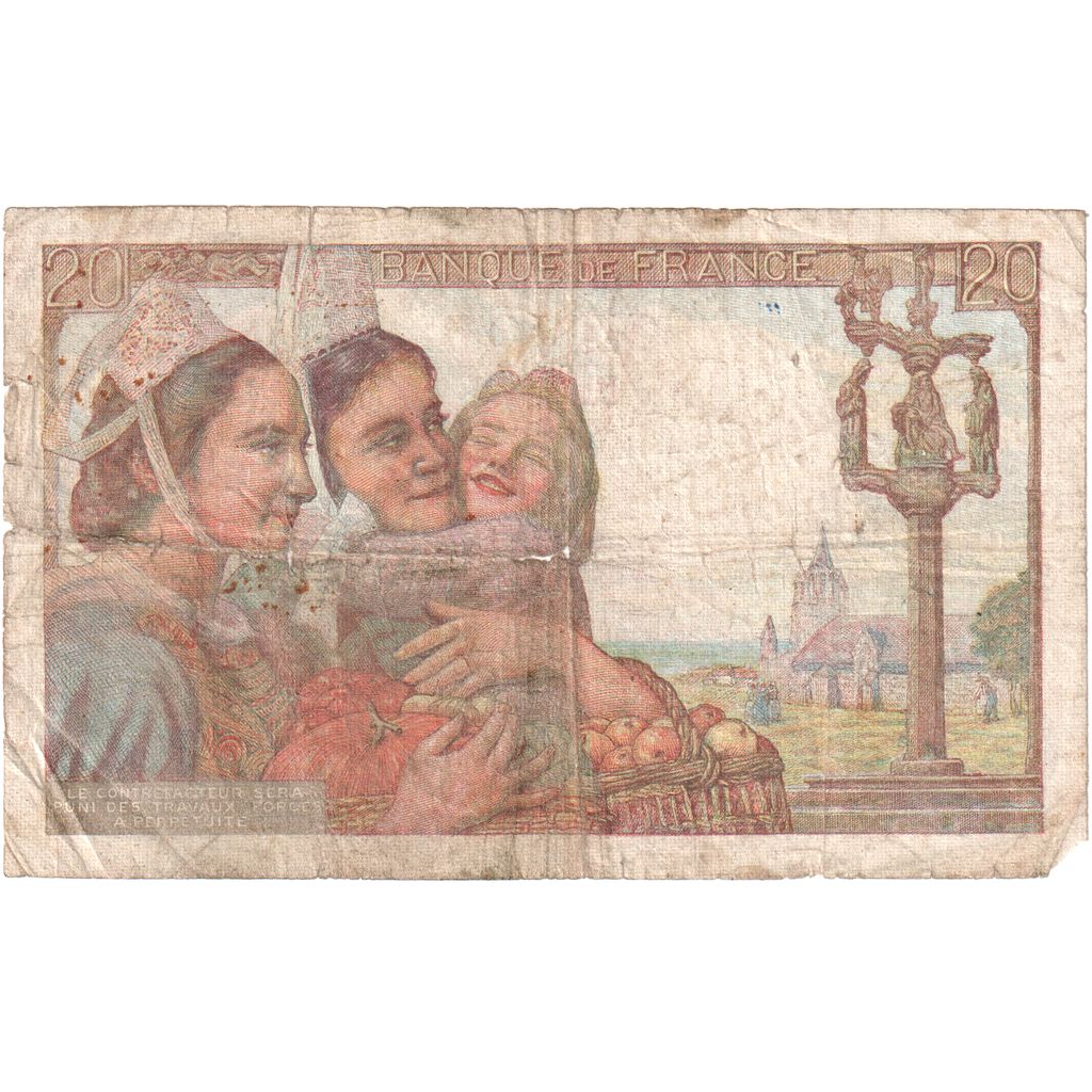 Francia, 20 Francs, Pêcheur, 1947-01-09, B.155, B