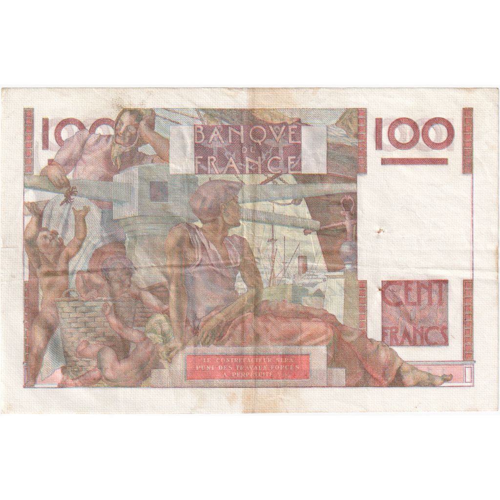 Frankreich, 100 Francs, Jeune Paysan, 1952-02-07, X.429, SS