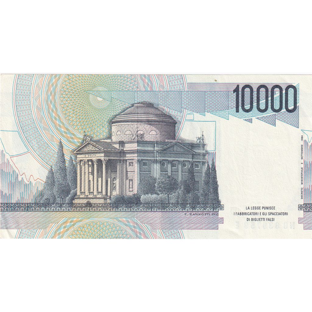 Italy, 10,000 Lire, 1984-09-03, EF(40-45)